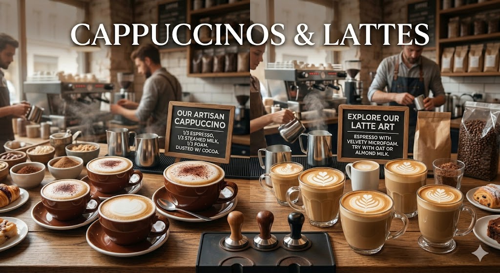 Cappuccinos and Lattes